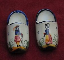 rare magnifique ancienne paire petit sabot signé Henriot quimper très bon état