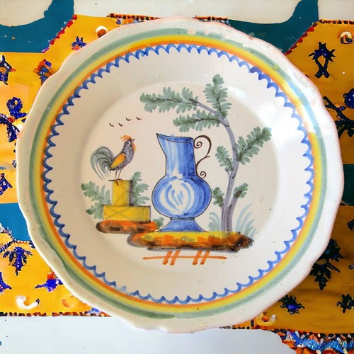Nevers assiette faïence - nevers.,