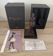 STATUE BRONZE  LA PETITE DANSEUSE DE 14 ANS DEGAS  + CERTIFICAT + LIVRET ATLAS