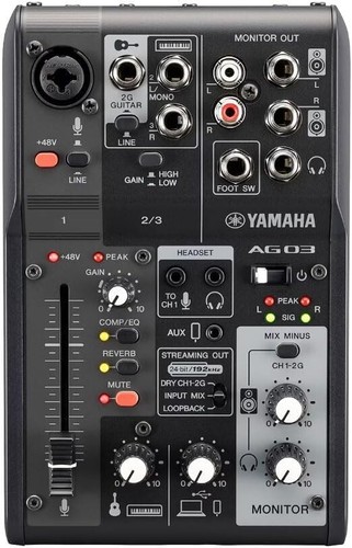 Yamaha ag03mk2 noir 3ch - ag03mk2,