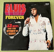 ELVIS PRESLEY Forever 32 Hits Story of the King 33 tours double Vinyle