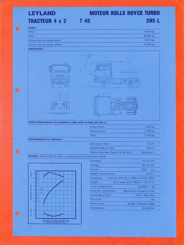 Leyland trucks tracteur 4x2 - leyland,