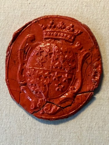 Sceau cachet cire - de, du
