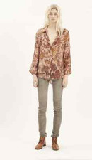 MES DEMOISELLES PARIS PANTALON TREGGING CUIR  T 36 PORTE UNE FOIS