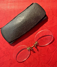 lunettes - pince nez - lorgnon - en  étui...SUPRBE.