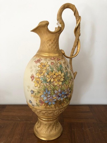 Vase turn teplitz decor - teplitz,