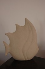 LINEASETTE Grand poisson tropical en céramique 25 cm