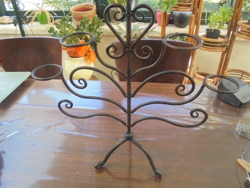 Chandelier fer forgé - chandelier, en