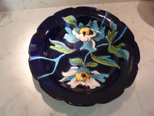 Superbe plat creux émaux - plat,