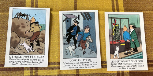 Tintin hergé 3 vignettes - ,