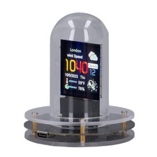 Nixie Tube Clock Cyberpunk Decor Affichage 12/24H avec éclairage D'ambiance U...