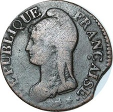 O9391 Directoire Fauté 5 Centimes Dupré an 5 A Paris ->Make offer