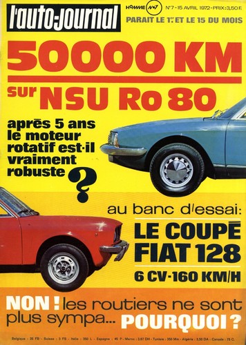 Auto journal 15 - l'auto, 15/04/1972