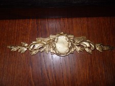 PLAQUE CORNICHE ANCIENNE EN BRONZE LOUIS XV-XVI 19ème pour meubles ou boiseries