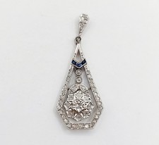 Pendentif fleur art deco - , or