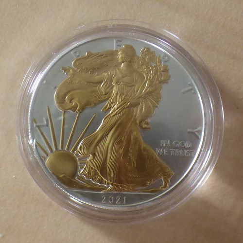 Silver eagle 2021 gilded - us,
