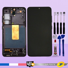 Ecran Pour Samsung galaxy S23 S911B Châssis Noir Vitre Tactile LCD