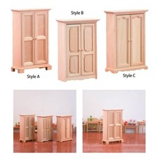 Simulation bois armoire armoire placard non peint Double porte chambre meubles