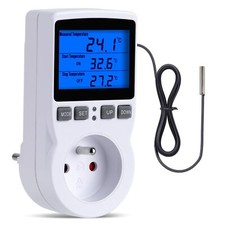 Prise Thermostat Thermostat Terrarium avec Ecran LCD et Sonde Regulateur de T...