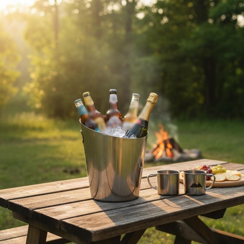 Seau champagne ouverture - à, à