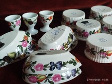 Lot Porcelaine de Paris "Les Quatres Saisons" Service à Avocat+Ramekin Coquetier