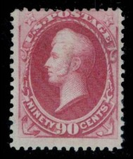XTRA RARE 1870 UNITED STATES 90c perfect condition MH