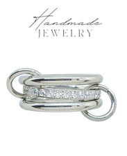 Bague empilé zircons 3