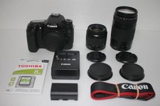 Excellent ensemble de doubles objectifs Canon EOS 70D standard et téléobjectif