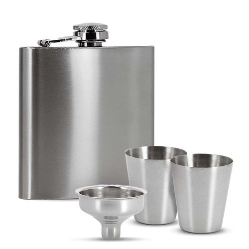 Coffret flasque alcool avec - à,