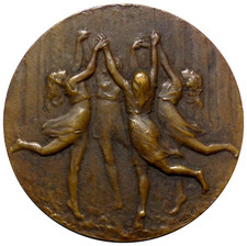 Médaille Monaco Fête Fédérale Féminine Française de Gymnastique 1923 par Thénot