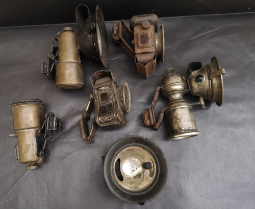 Lot lampes carbure - , petrol