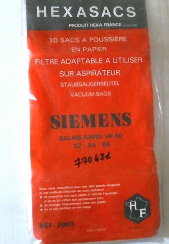 Sacs aspirateur siemens balais - sacs,