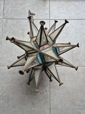 suspension etoilé polychrome verre et métal année 60/70vintage