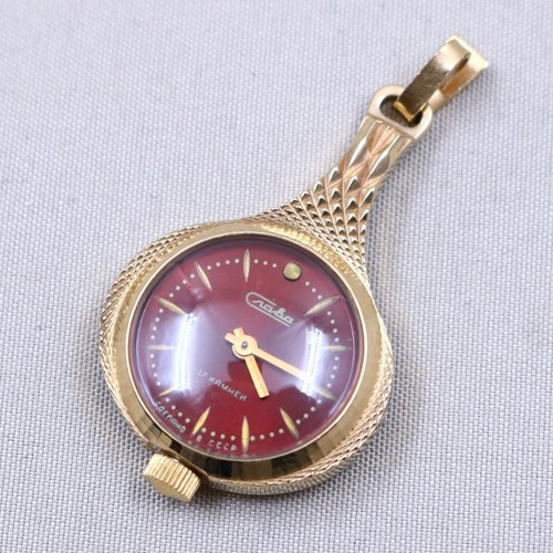 Montre pendentif plaqué or - montre/pendentif,,