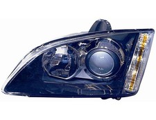 PHARE AVANT DROIT POUR FORD FOCUS 2004-2008 PARABOLE  NOIRE AVEC LENTICULAIRE