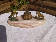 Encrier Art Déco la cigogne