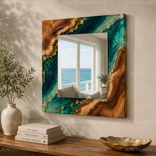 Miroir mural résine - miroir,