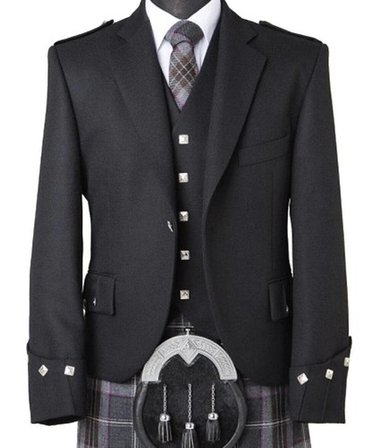Veste kilt homme - de, noire