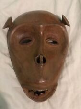 ANCIEN BEAU MASQUE SINGE EN BRONZE LEGA RDC - ART PREMIER AFRIQUE