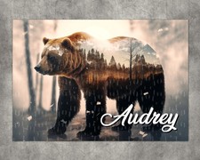 Puzzle Ours brun personnalisé