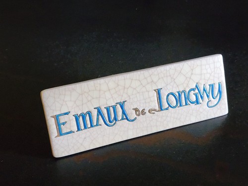 Emaux longwy plaque - emaux,