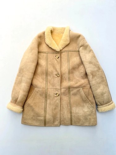 Manteau vintage en peau - manteau,