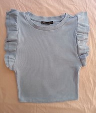 T-shirt bleu clair manches