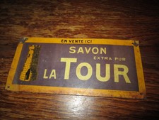 Ancienne plaque tole savon - ancienne,