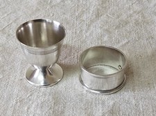 Ancien Coquetier + Rond de