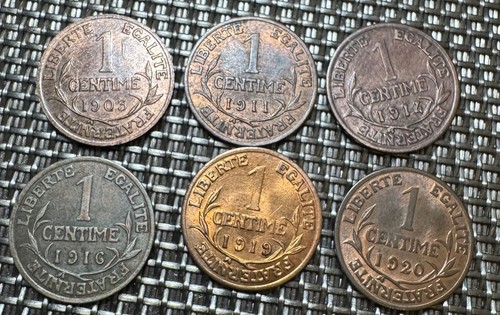 Lot pieces 1 centime - lot,