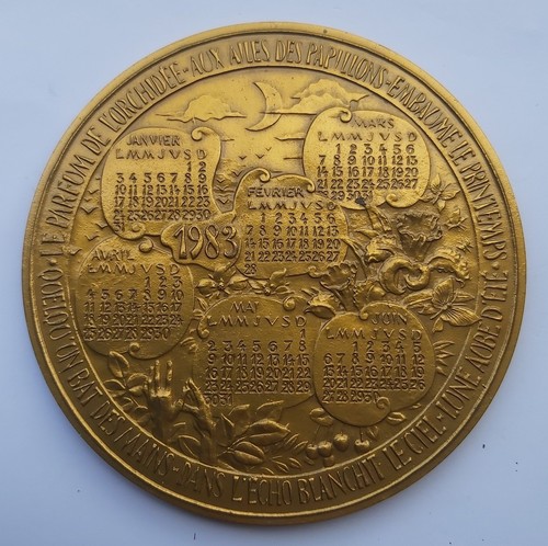 Médaille calendrier 1983 - calendrier,