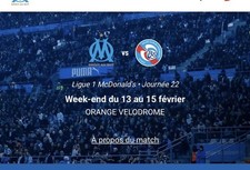 Billet OM Olympique de