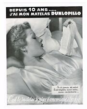 *** DUNLOPILLO - matelas économique *** 1938 - pub. (25,5 x 33,5) // p642