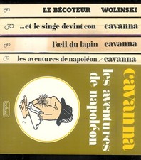 Lot de quatre livres d'humour " Trois Cavanna +Un Wolinsky " Editions Belfond